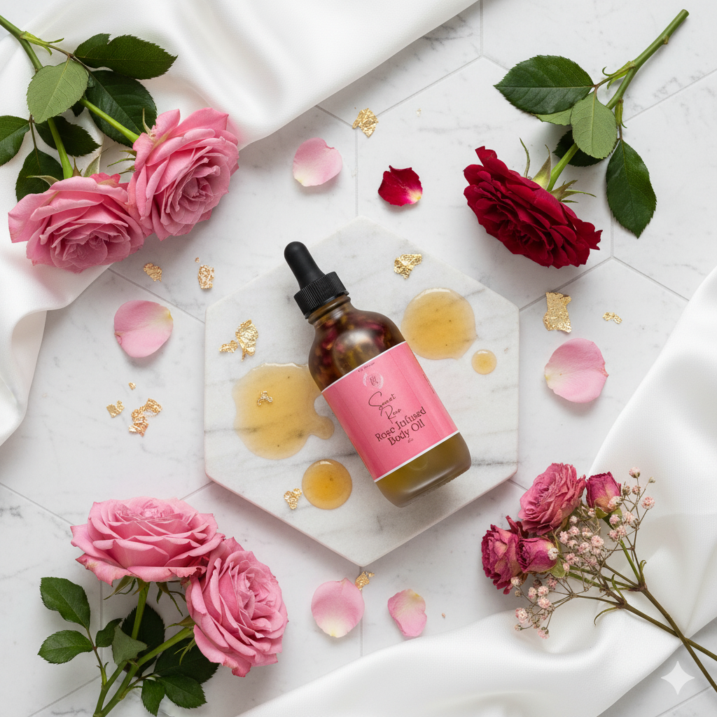 Sweet Rose, Rose Infused Body Oil