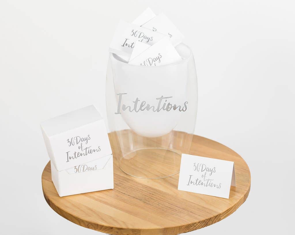30 Days of Intentions Glass Jar